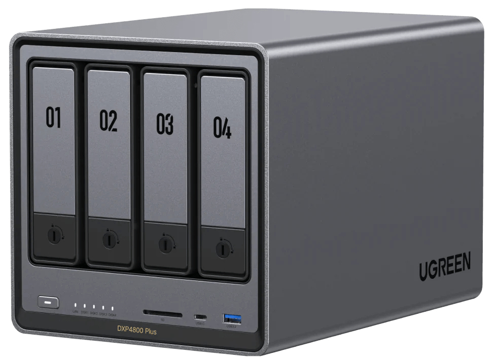 NASync DXP4800 Plus NAS Escritorio Intel® Pentium® Gold 8505 8 GB DDR5 0 TB UGOS Pro