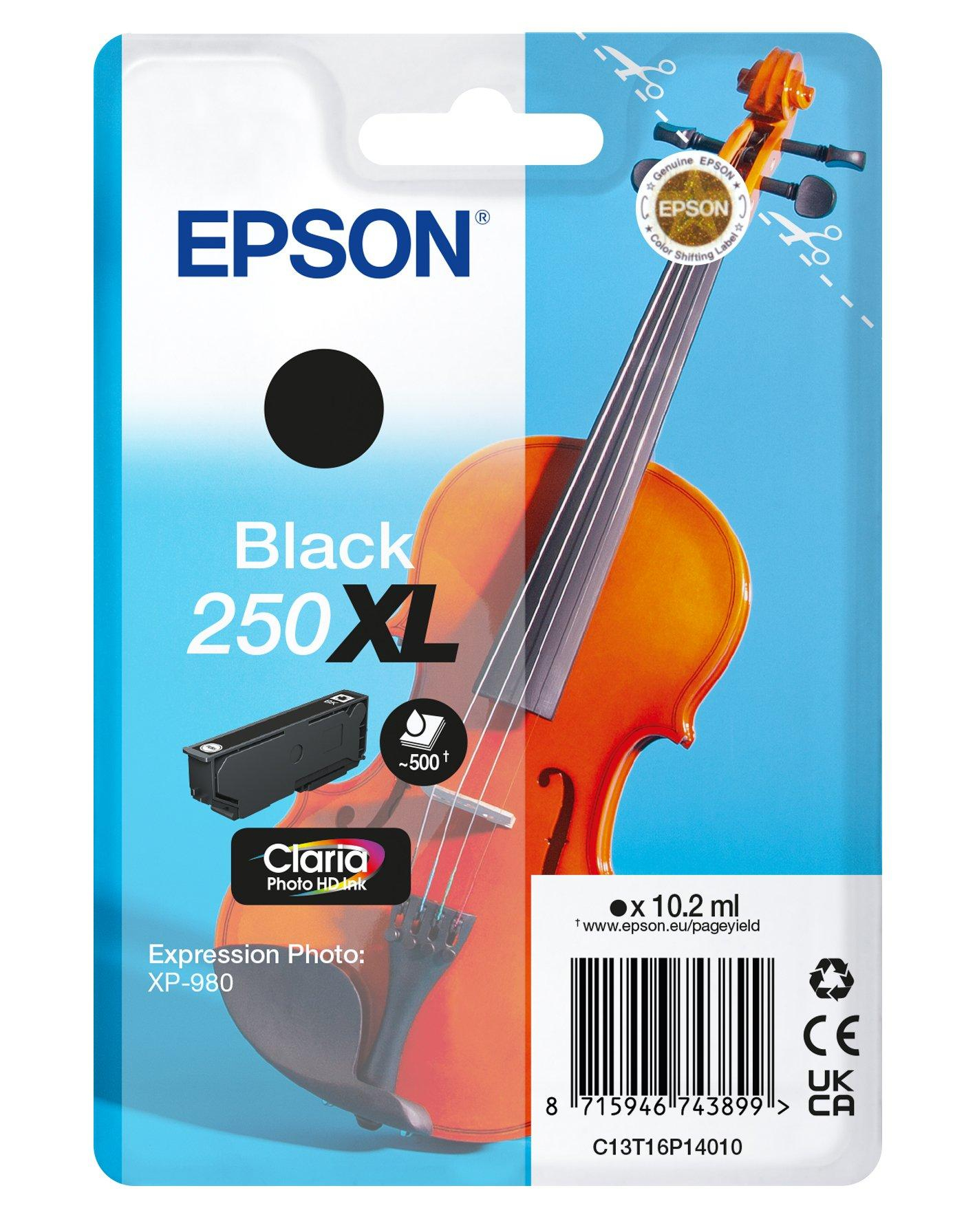 Pack individual de tinta Claria Photo HD 250XL Violin negro