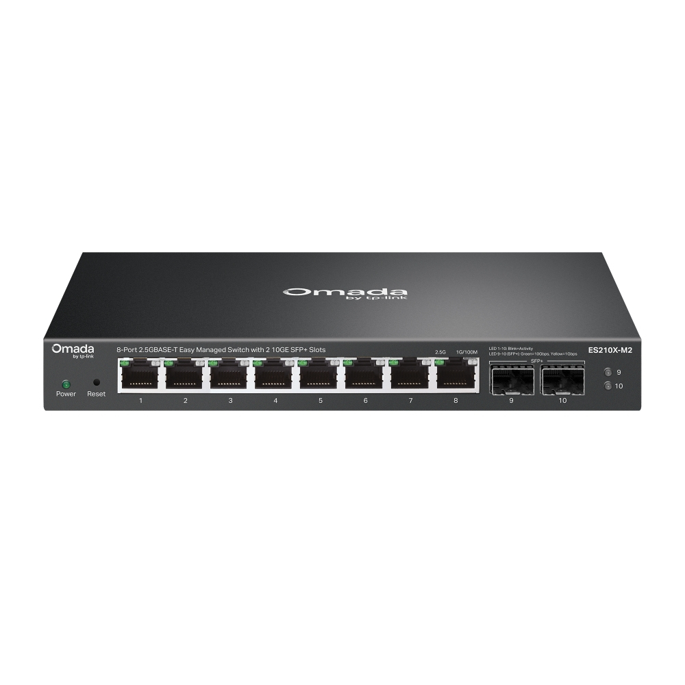 ES210X-M2 switch Gestionado 2.5G Ethernet (100/1000/2500) Montaje en pared/escritorio Negro