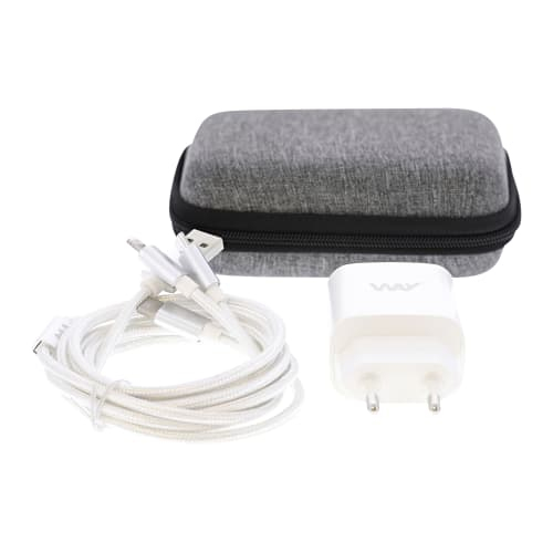 WCHTRAVEL cargador de dispositivo móvil Universal Blanco Corriente alterna, Encendedor de cigarrillos Carga rápida Auto, Interior