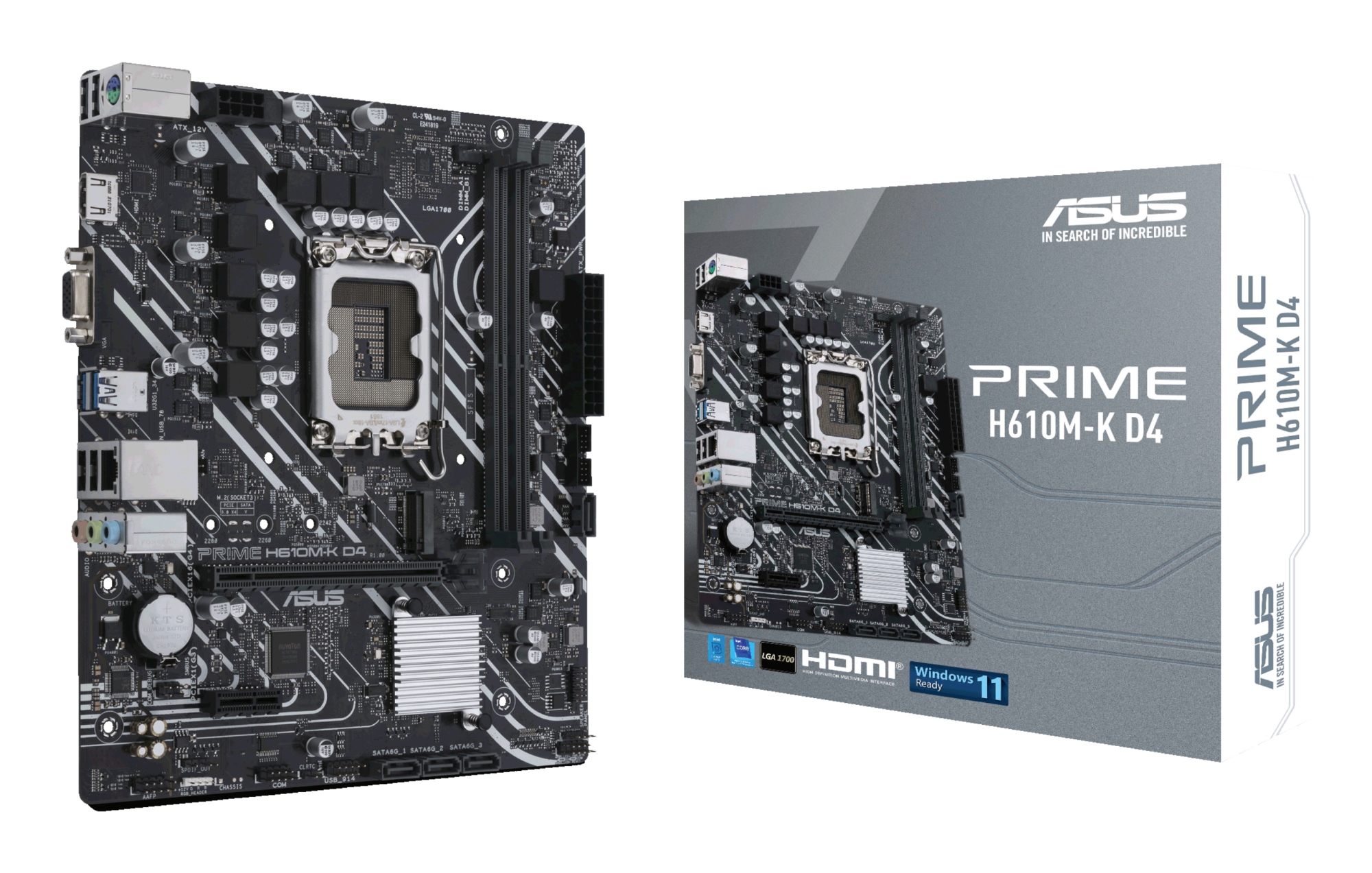 PRIME H610M-K D4 Intel H610 LGA 1700 micro ATX