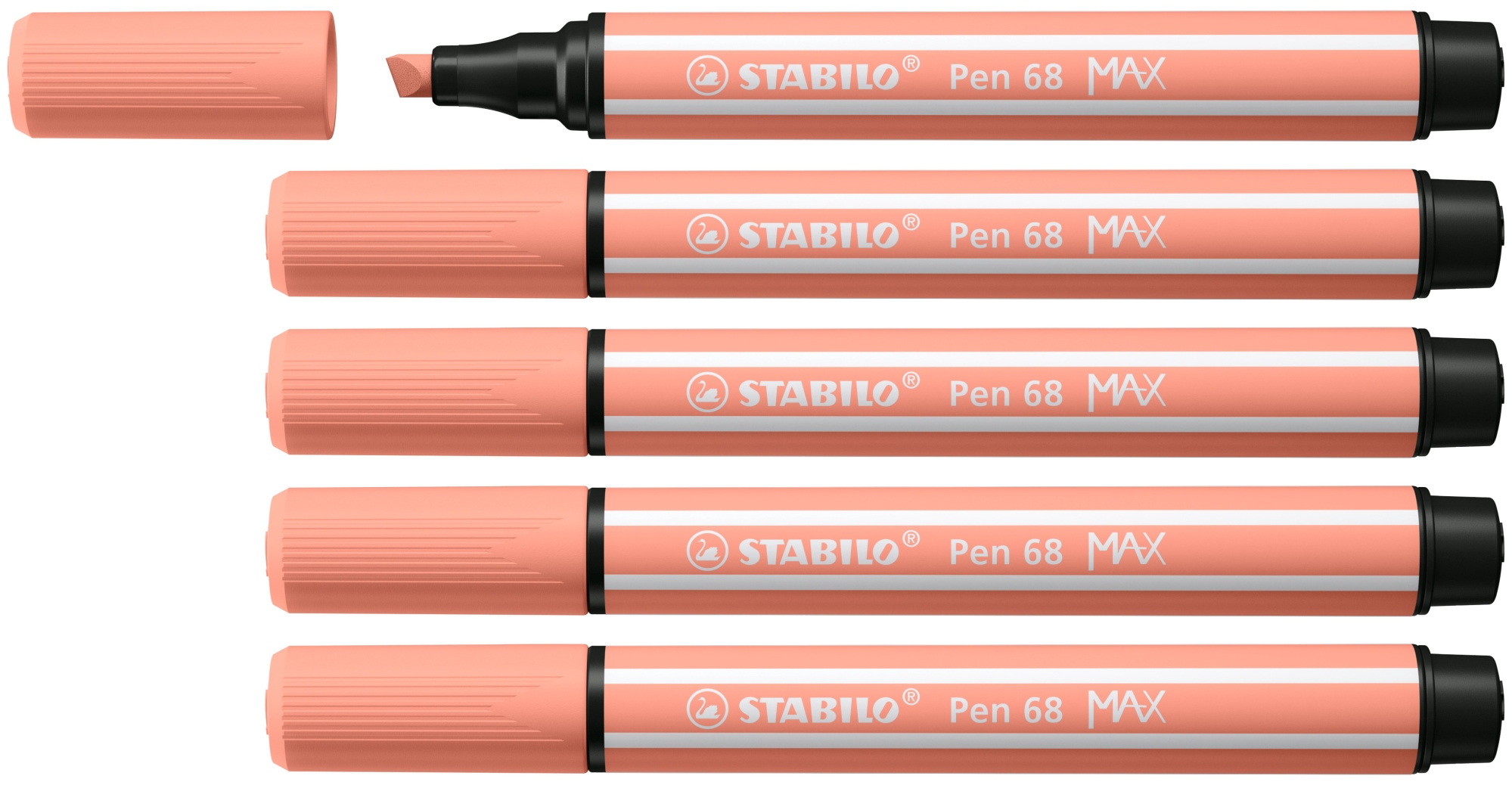 Pen 68 MAX rotulador Naranja claro 5 pieza(s)