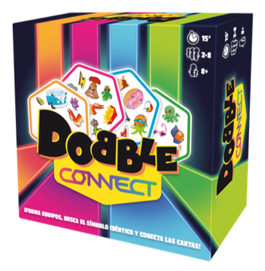 DOB4C07ES juego de tablero Dobble Connect 15 min Juego De Cartas Emparejamiento