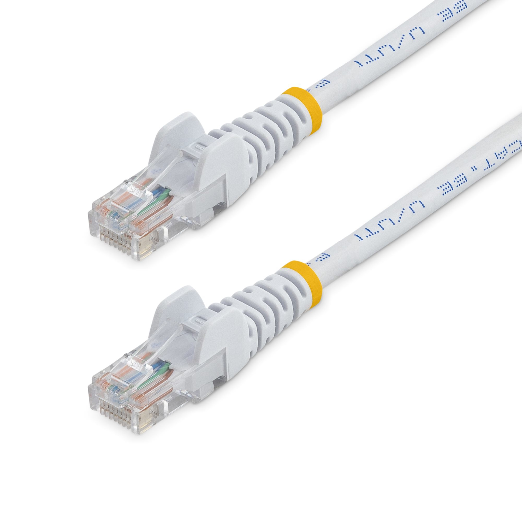 Cable de Red de 0,5m Blanco Cat5e Ethernet RJ45 sin Enganches