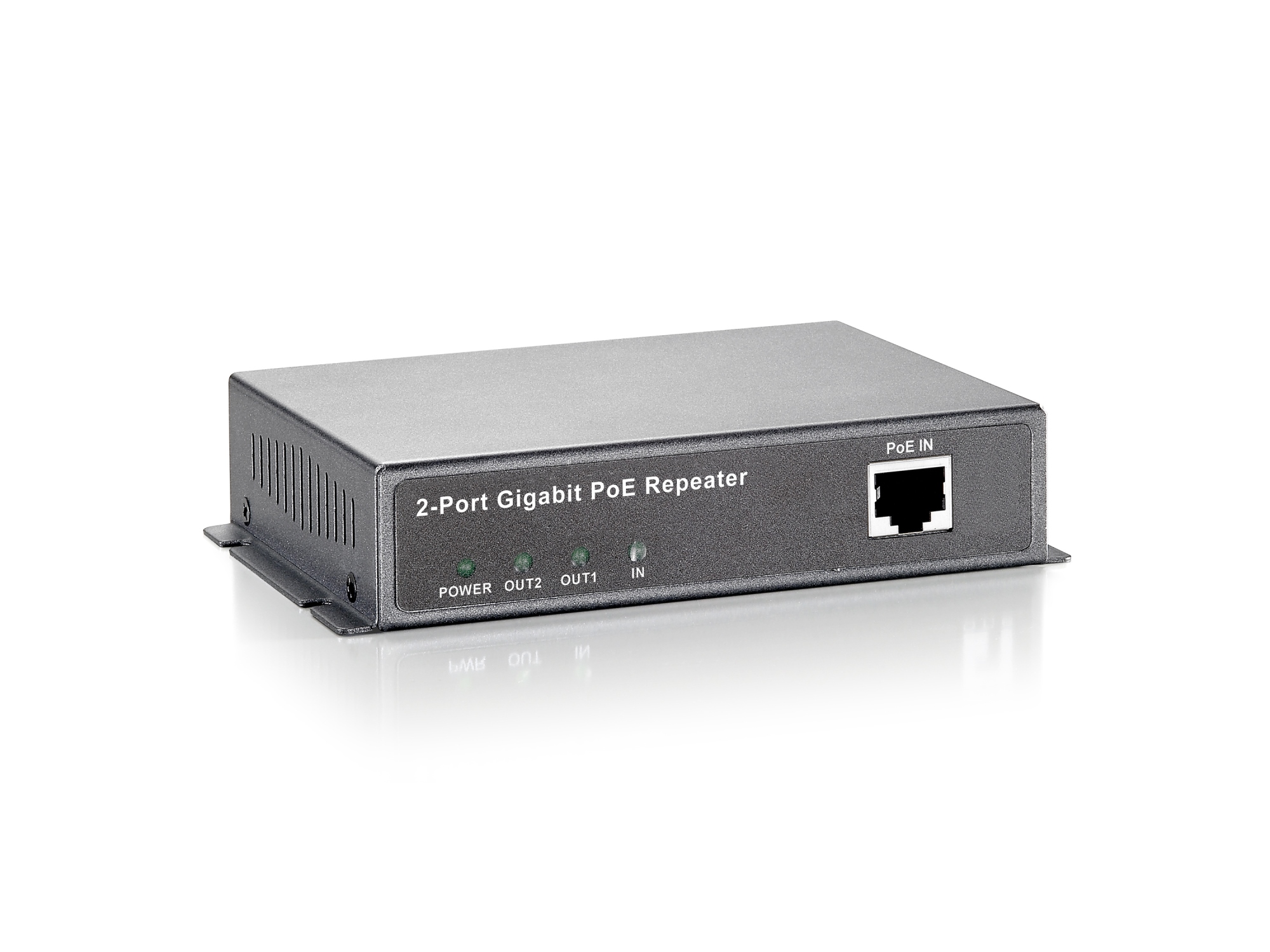 Repetidor PoE Gigabit, 2 puertos, Cascade