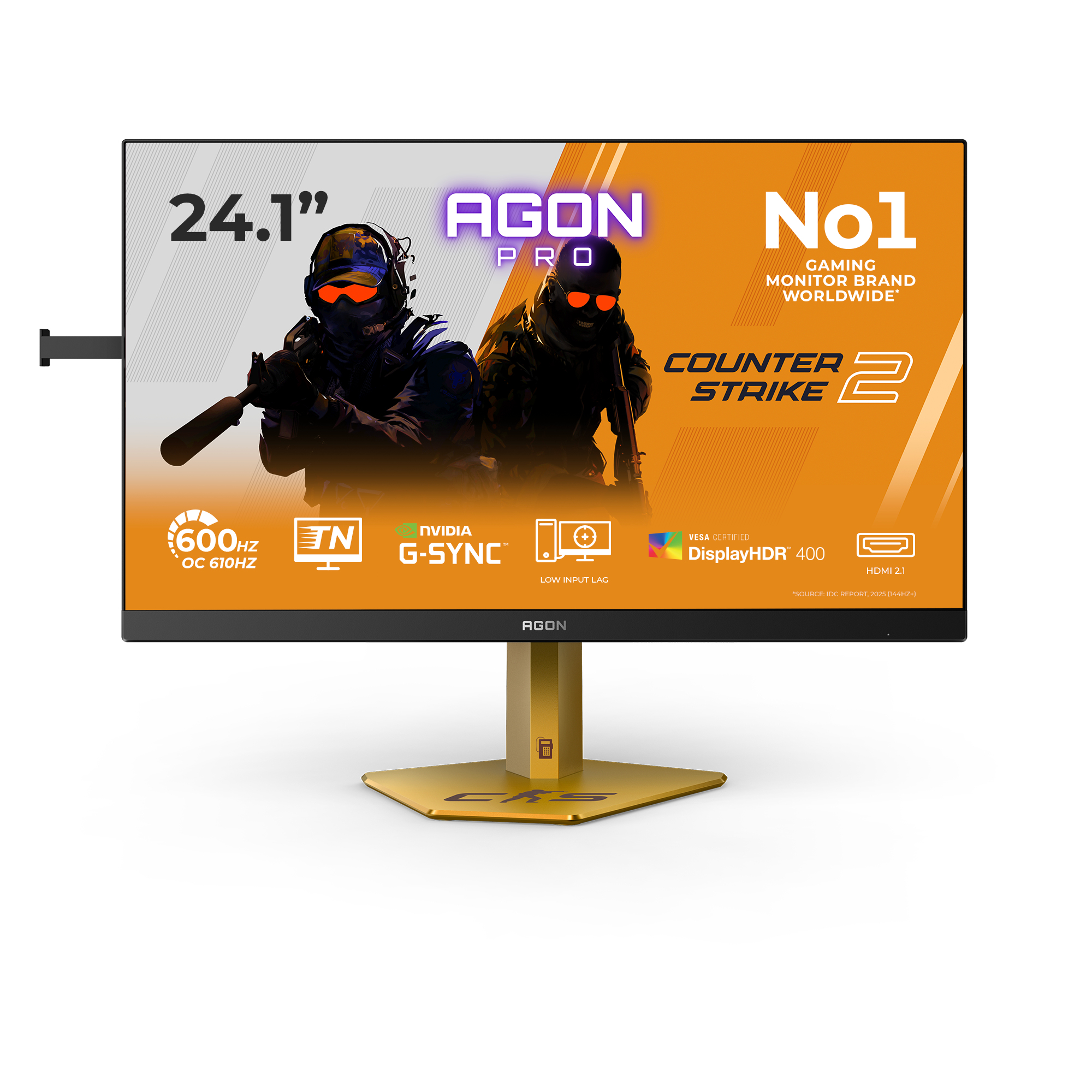 AGON PRO CS24A pantalla para PC 61,2 cm (24.1") 1920 x 1080 Pixeles Full HD LED Negro