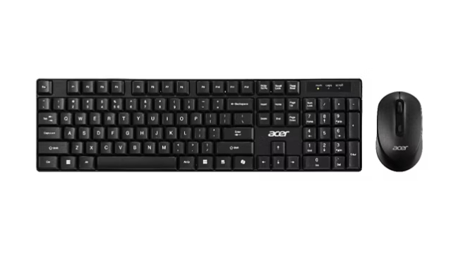 AAK400 teclado Ratón incluido Oficina USB Negro, Berenjena