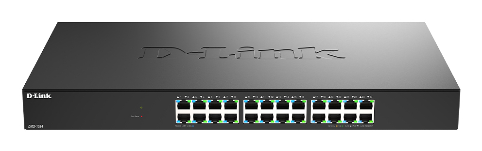 DMS-1024 No administrado 2.5G Ethernet (100/1000/2500) Negro