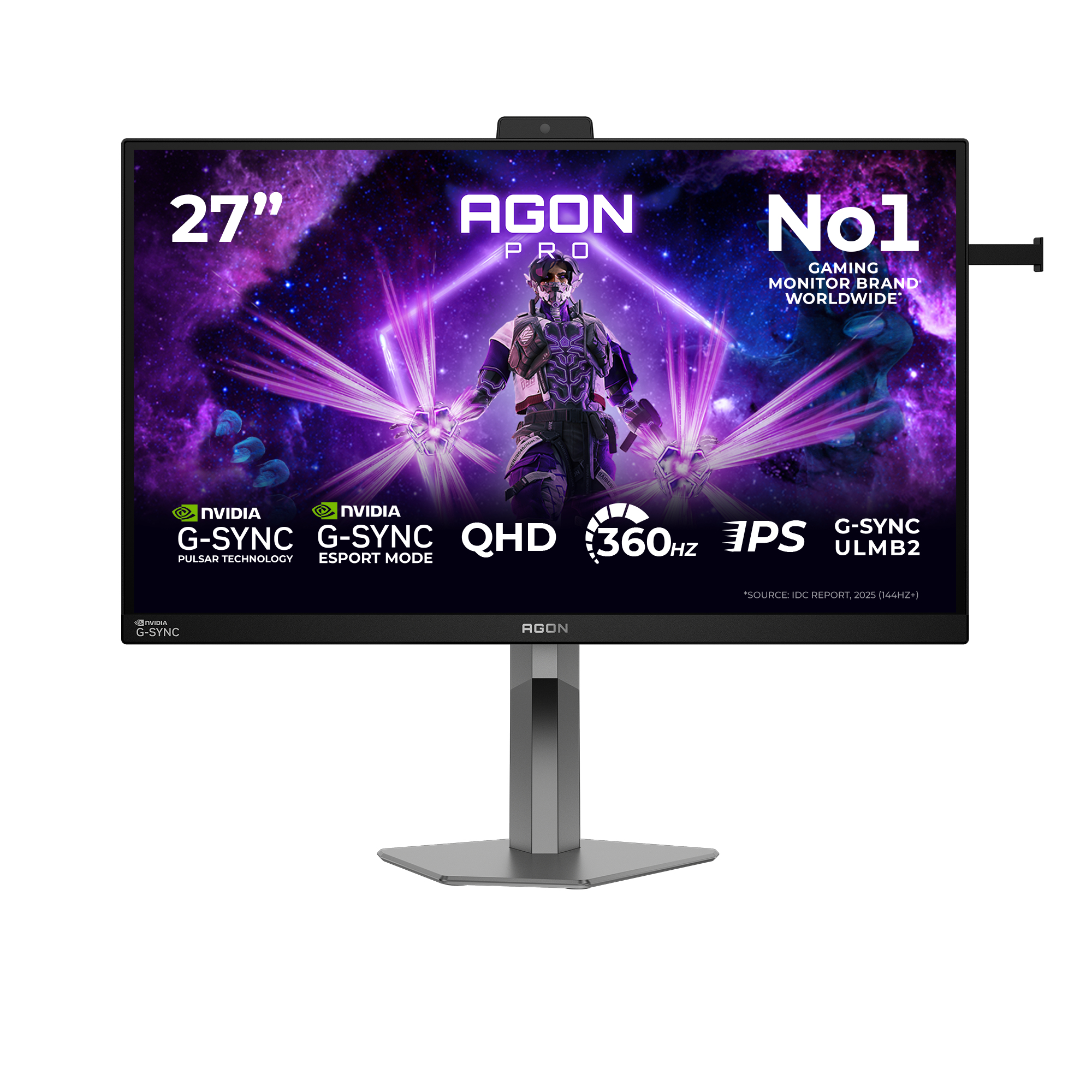 AGON PRO AG276QSG2 pantalla para PC 68,6 cm (27") 2560 x 1440 Pixeles Quad HD Negro, Gris