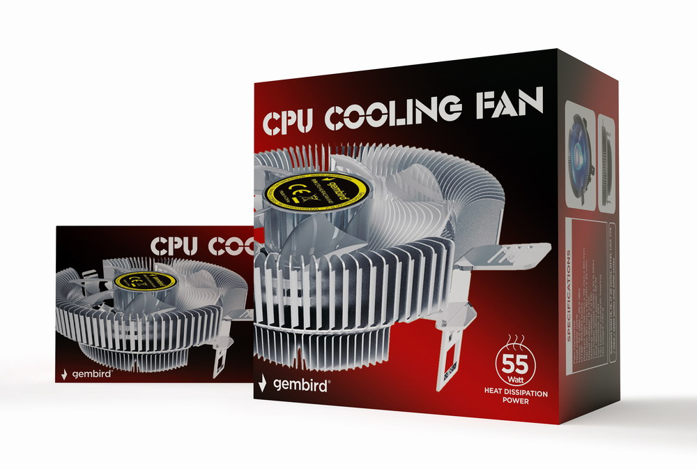 CPU-HURACAN-X40 sistema de refrigeración para ordenador Procesador Refrigerador de aire 9 cm Transparente