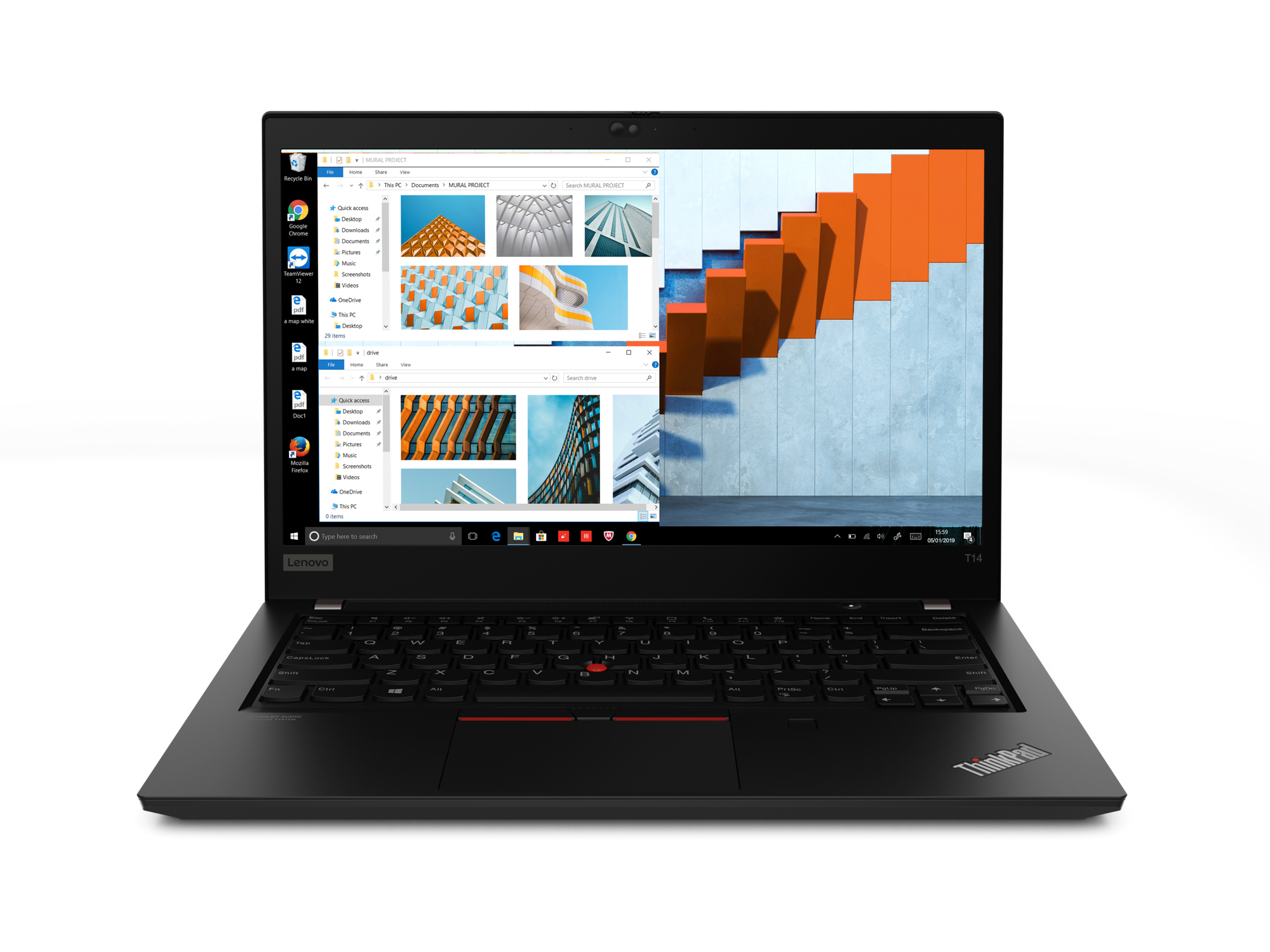 ThinkPad T14 Gen 1 (Intel) Intel® Core i5 i5-10210U Portátil Reacondicionado 35,6 cm (14") HD 16 GB DDR4-SDRAM 512 GB SSD Wi-Fi 6 (802.11ax) Windows 10 Pro Negro