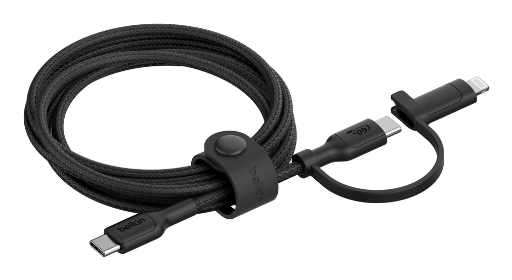 BoostCharge Pro cable USB USB 2.0 1,5 m USB C USB C/Lightning Negro