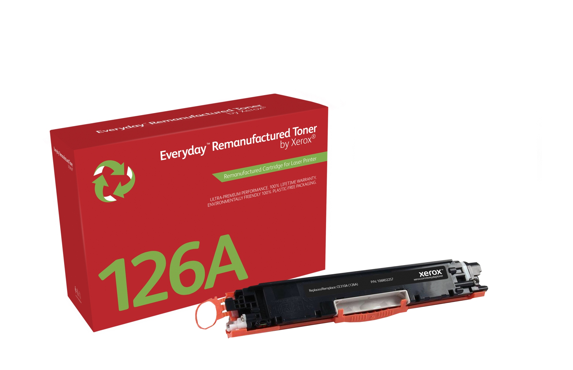 Remanufacturado Everyday Tóner Everyday Negro remanufacturado de Xerox es compatible con HP 126A (CE310A), Capacidad estándar