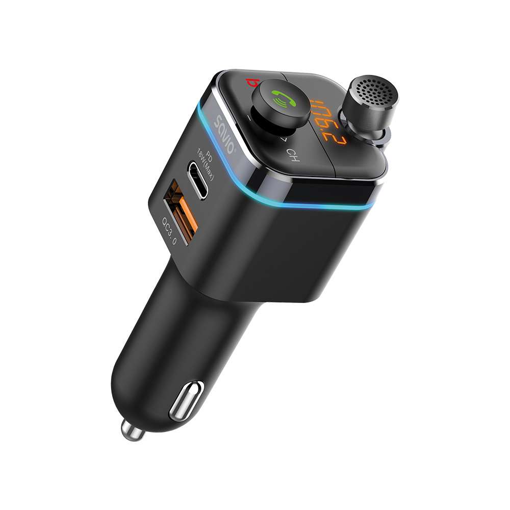 TR-12 transmisor FM 87,6 - 107,9 MHz Bluetooth Negro