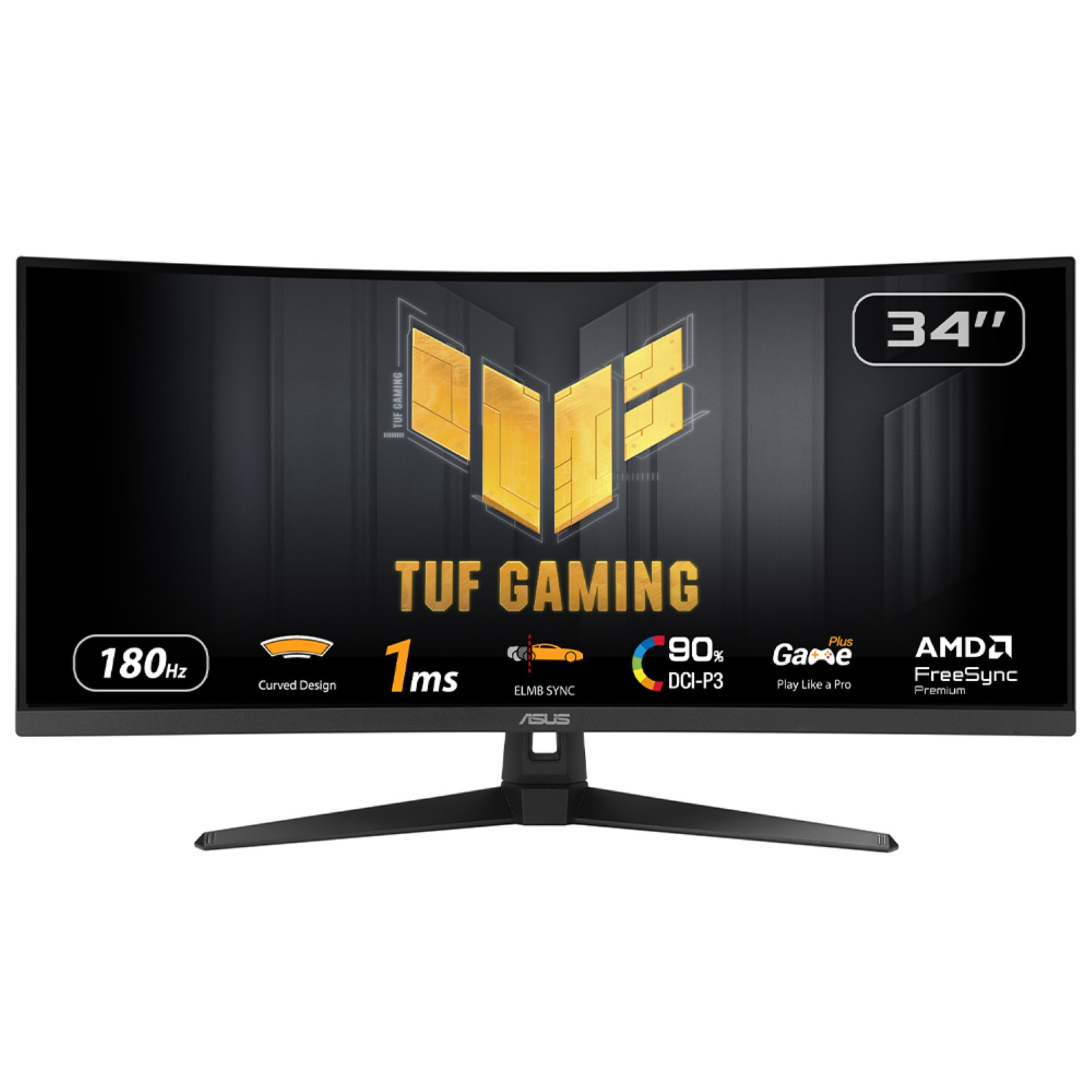 TUF Gaming VG34VQ3B pantalla para PC 86,4 cm (34") 3440 x 1440 Pixeles UltraWide Quad HD LED Negro