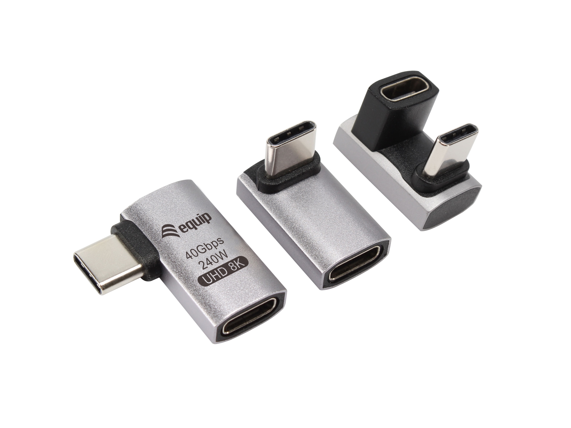 Adaptador USB 4 C a C, 40Gbps, PD 240W, paquete de 3
