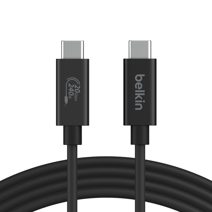 INZ004BT2MBK cable USB USB4 Gen 2x2 2 m USB C Negro