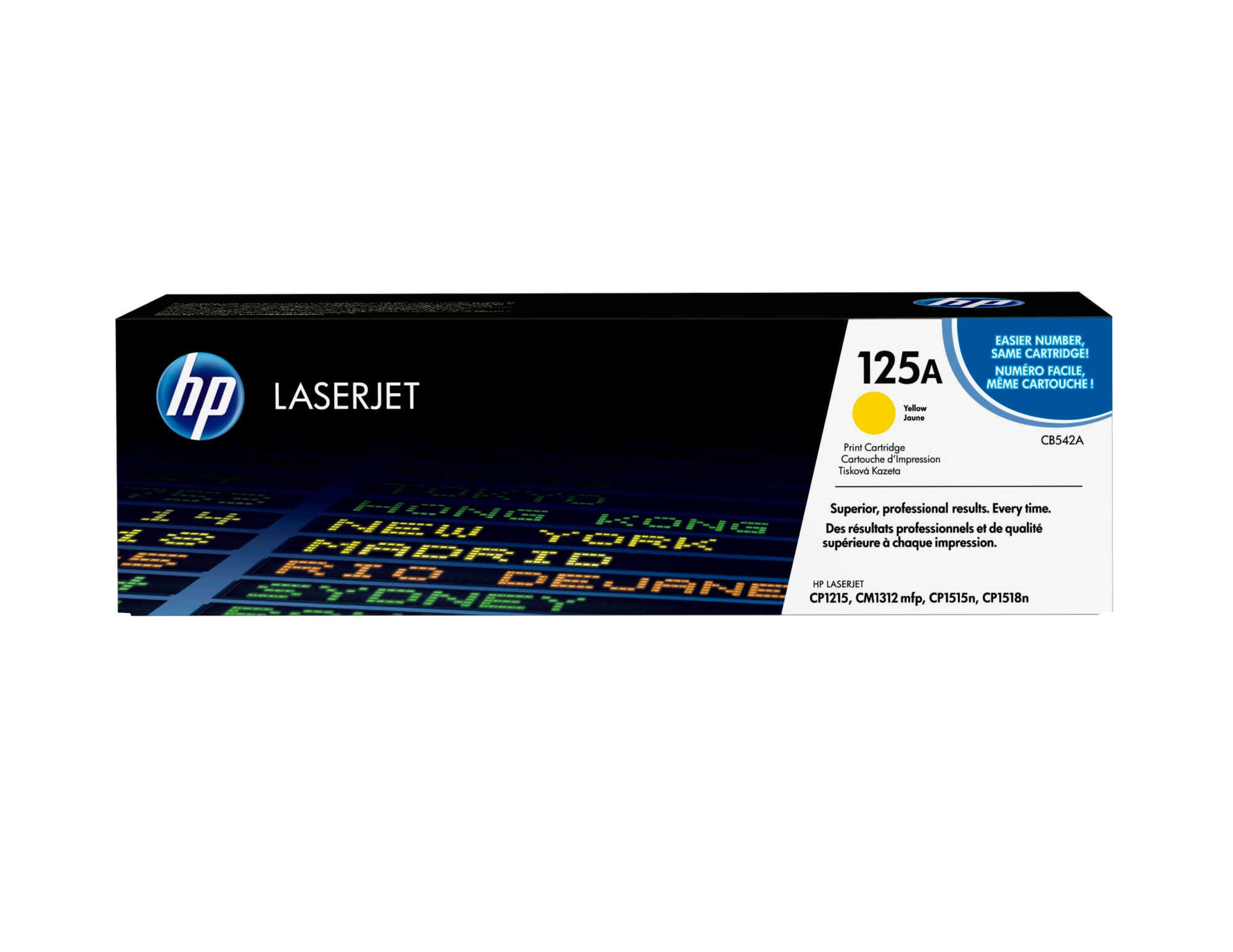 Cartucho de tóner original LaserJet 125A amarillo