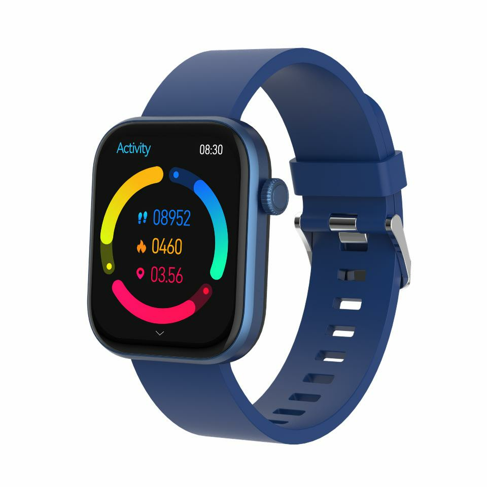 SWC-185BU Relojes inteligentes y deportivos 4,7 cm (1.85") AMOLED Digital 390 x 450 Pixeles Pantalla táctil Azul