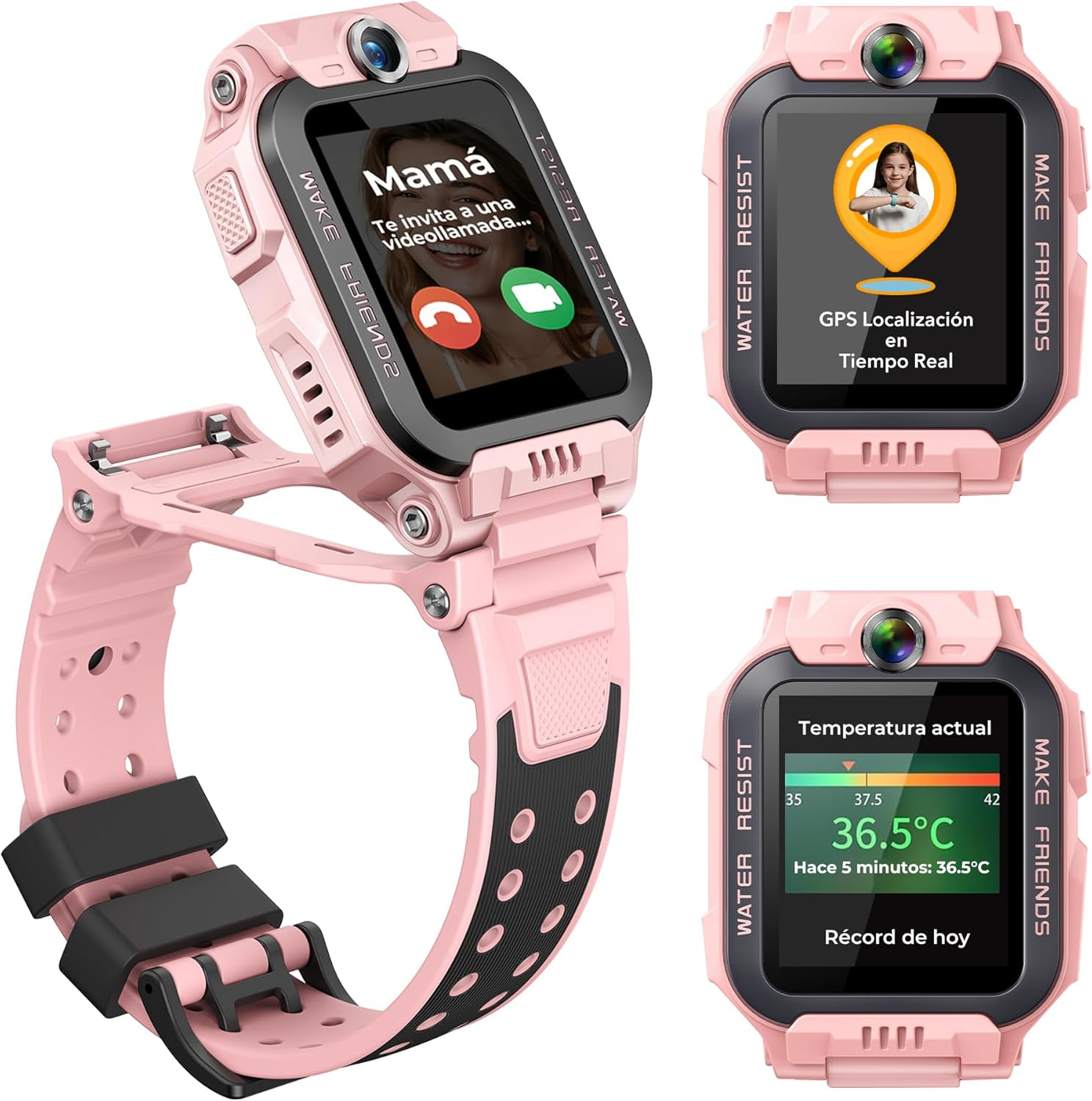 2026Z7PINK Relojes inteligentes y deportivos Digital Rosa