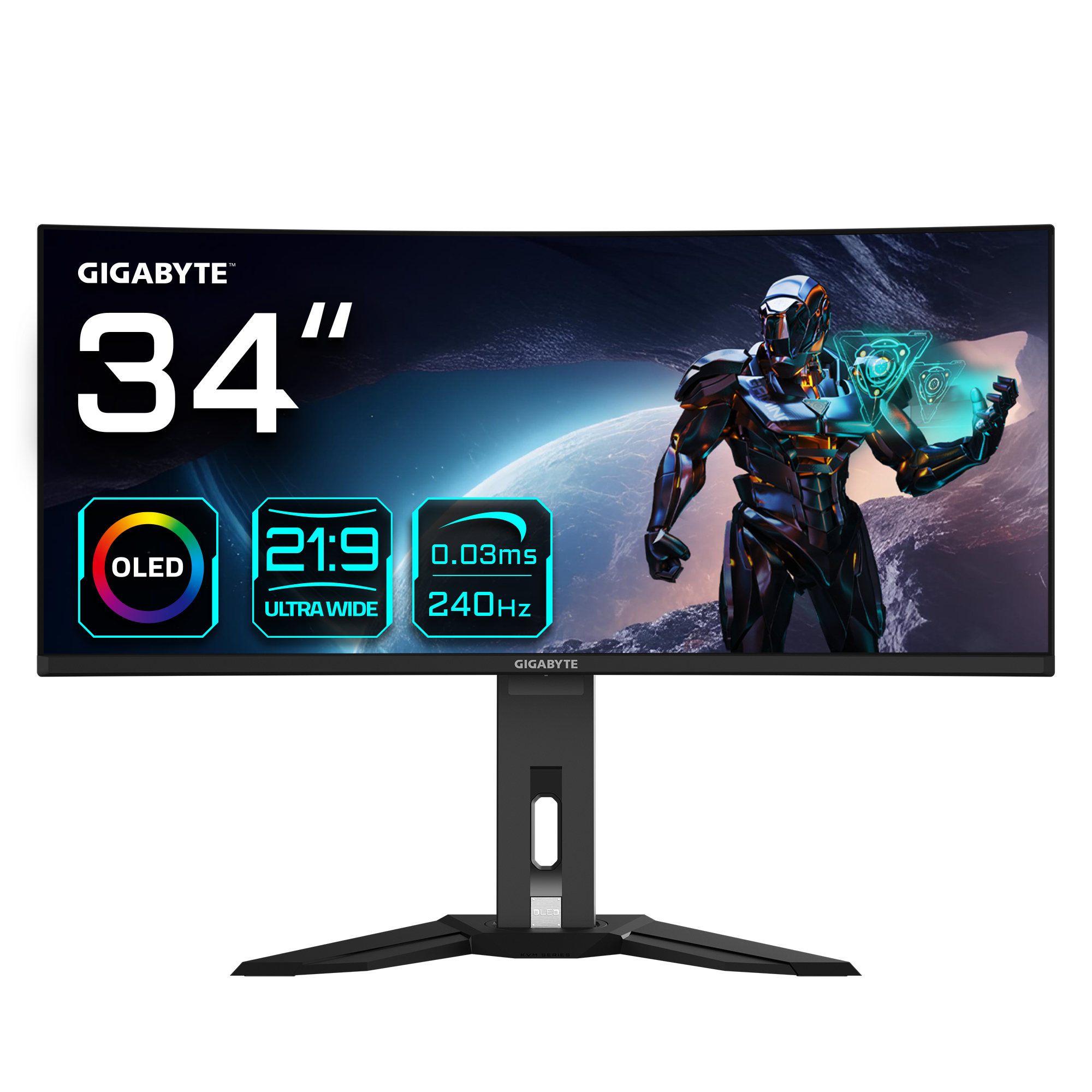 Monitor de juegos curvo OLED WQHD MO34WQC2 de 34"