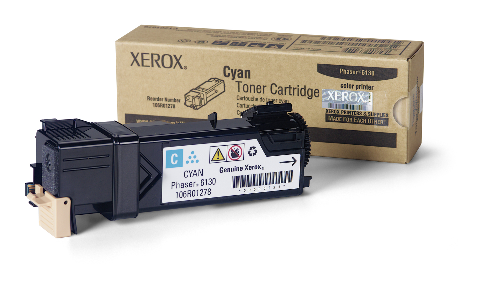 Cartucho De Tóner Cián Para Phaser 6130