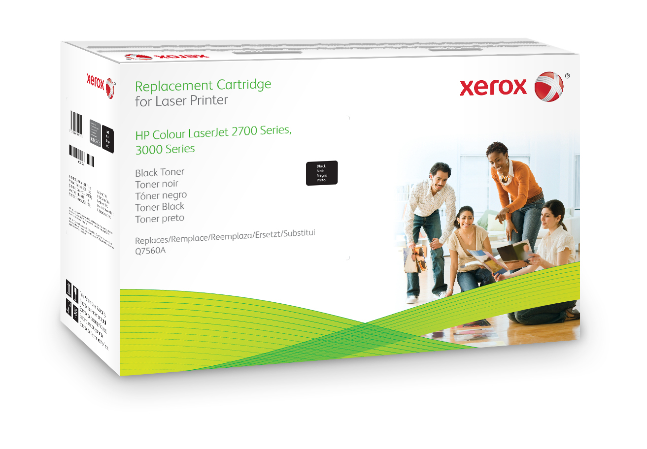 Cartucho de tóner negro. Equivalente a HP Q7560A. Compatible con HP Colour LaserJet 2700, Colour LaserJet 3000