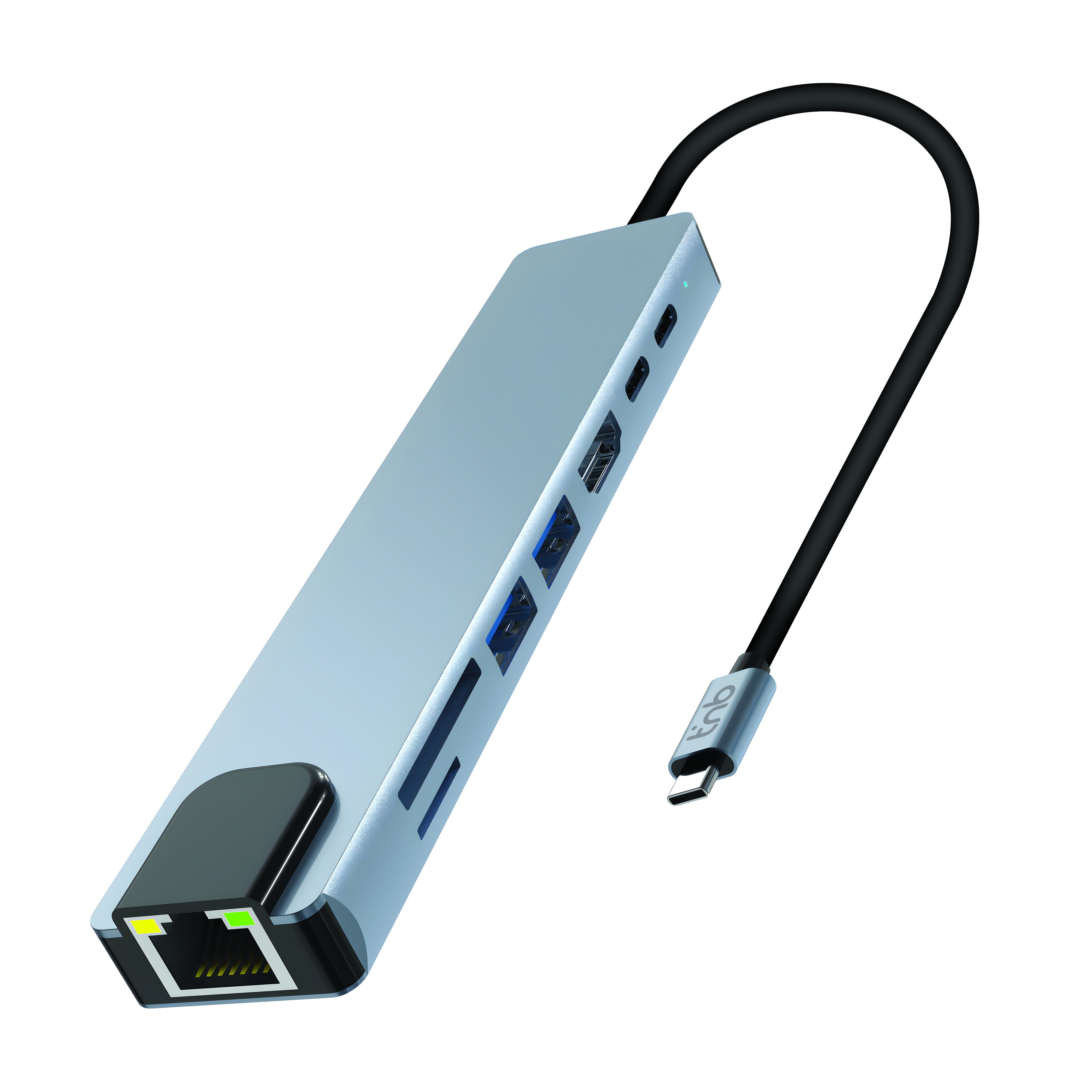 Hub iClick - 8 in 1 USB-C Hub - Aluminum