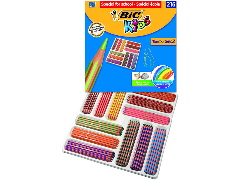 BIC TROPICOLORS CLASS PACK 144+71 897110