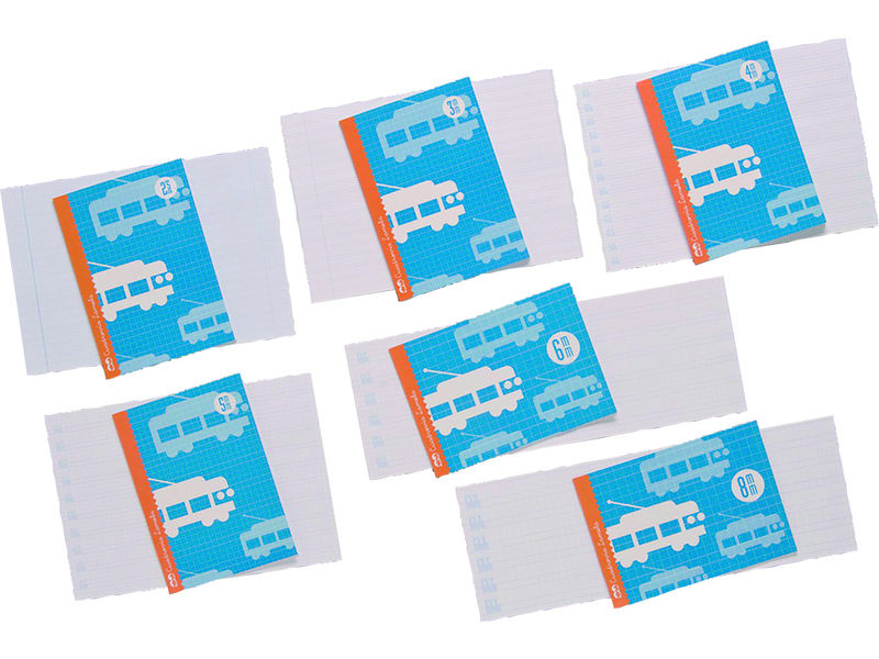 Libreta Cubierta basica 30 Hojas 4º Cuadr. 3 Pack 15 Ud 06003
