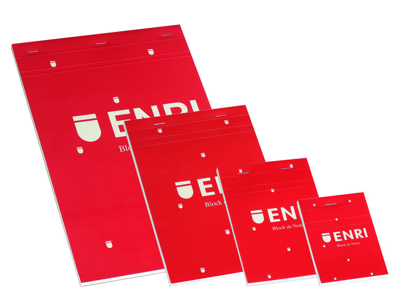 Bloc Grapado Tapa Blanda A5 80 Hojas Liso Rojo 100102716