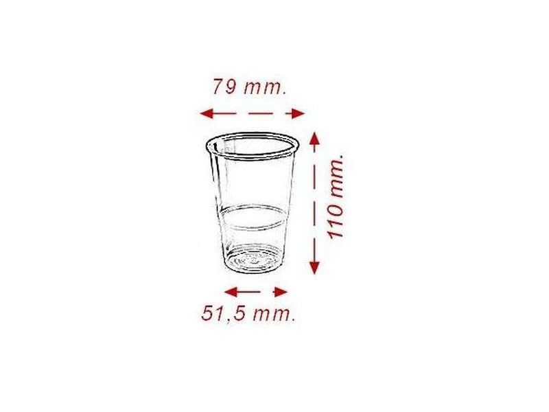 NUP Pack 50 Vasos PP TRANSP.330CC 0760