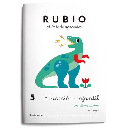 Cuaderno Rubio A5 Educación Infantil 5 Los Dinosaurios
