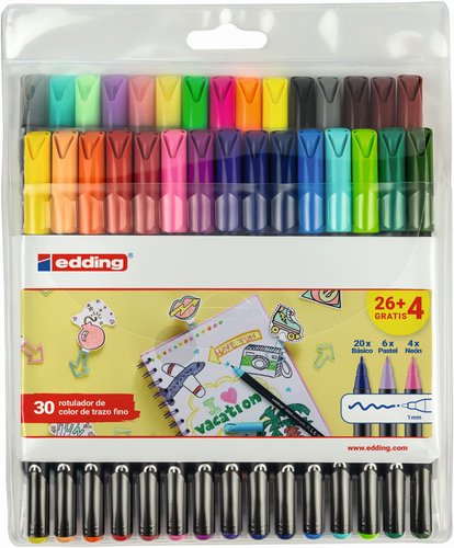 EDDING ROTULADOR 1200 METÁLICO/GLITTER PUNTA FINA C/SURTIDOS EXPOSITOR 4-1200 4-52493 - Color no elegible