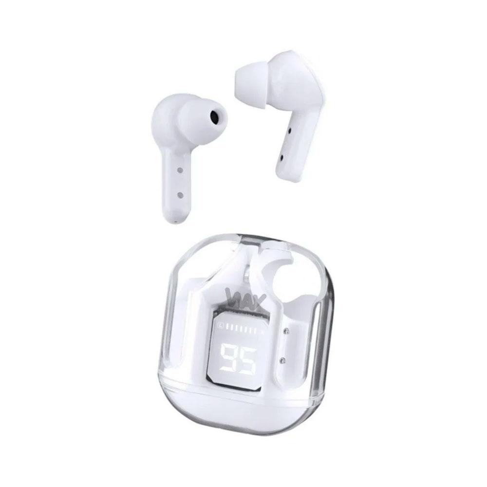Auriculares Track TWS Bluetooth 5.4 con Estuche e Indicador de Carga - Blanco