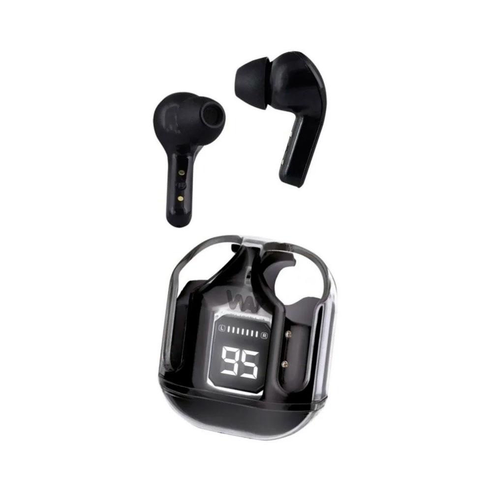 Auriculares Track TWS Bluetooth 5.4 con Estuche e Indicador de Carga - Negro