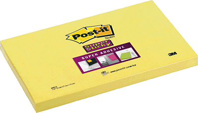 POS BLOC SUPER STICKY 76X127MM 655-S